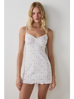 Penti Ekru Pointel Elbise