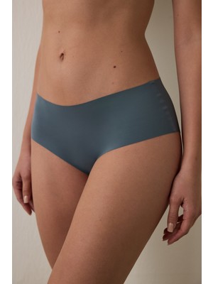 Penti Koyu Gri İz Yapmayan Lazer Kesim Normal Bel Hipster Külot