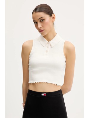 Tommy Hilfiger Tjw Crp Gmd Rıb Sl Polo Polo Tişört