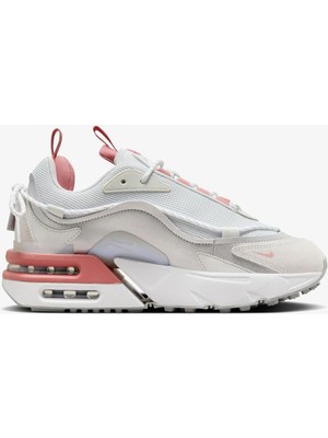 Nike Air Max Furyosa Sneaker White Platform Taban 4cm Kadın Günlük Spor Ayakkabı Beyaz