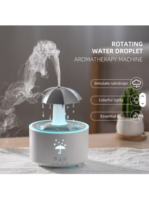 Neffo Şemsiye Tasarımlı 300 ml Ultrasonik Aroma Difüzörü | LED Yağmur Efektli Kumandalı Nemlendirici