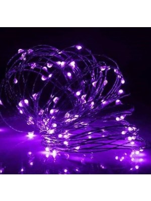 Borayris Uzaktan Kumandalı USB Peri LED 7 Metre 50 LED -8 Fonksiyonlu Mor