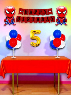 Örümcek Adam Temalı Doğum Günü ve Özel Etkinlik Mega Kombin Seti