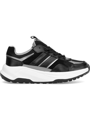 Lufian 112230235 Eduard Erkek Hakiki Deri Klasik Sneaker Siyah