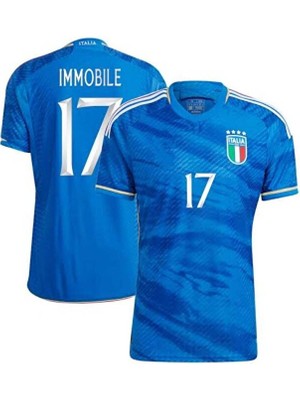Maharet Italya 2023/24 Sezonu Ciro Immobile Iç Saha Forması (Blue)