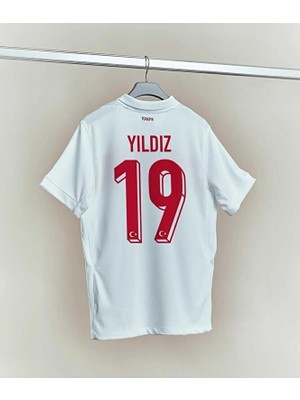 Maharet Türkiye Euro 2024 Futbol Şampiyonası Kenan Yıldız Deplasman Forması (White)