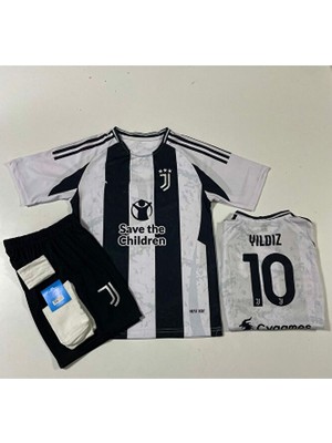 Maharet Juventuss 2024-25 Yeni Sezon Kenan Yıldız Iç Saha Çocuk Forması 4'lü Set (10)