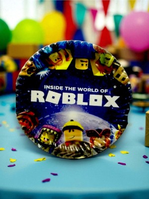 8 Kişilik Roblox Temalı Tek Kullanımlık Tabak (8 Adet)