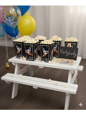 32 Kişilik Uzay Temalı Mısır Kutusu / Ikramlık Kutusu (32 Adet)