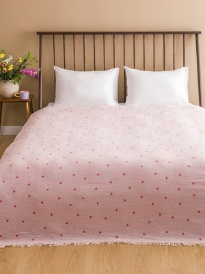 Lc Waikiki Yeni Sezon Desenli Çift Kişilik Yatak Örtüsü 200X220 cm