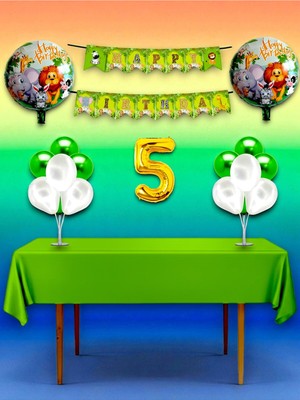 Safari Temalı Doğum Günü ve Özel Etkinlik Mega Kombin Seti