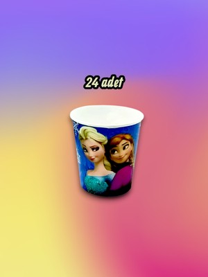 24 Adet Karlar Ülkesi Temalı Bardak - Doğum Günü Parti ve Eğlenceli Etkinlikler Için