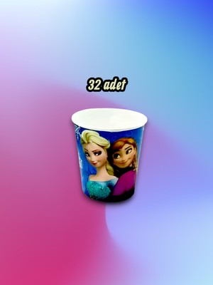 32 Adet Karlar Ülkesi Temalı Bardak - Doğum Günü Parti ve Eğlenceli Etkinlikler Için