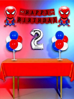 Örümcek Adam Temalı Doğum Günü ve Özel Etkinlik Mega Kombin Seti