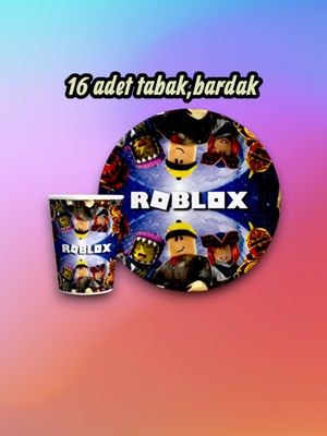 16 Kişilik Roblox Temalı Parti Seti - Doğum Günü ve Özel Kutlamalar Için