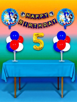 Sonic Temalı Doğum Günü ve Özel Etkinlik Mega Kombin Seti