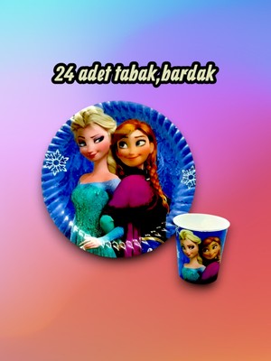24 Kişilik Karlar Ülkesi Temalı Parti Seti - Doğum Günü ve Özel Kutlamalar Için
