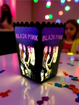 16 Kişilik Blackpink Temalı Mısır Kutusu / Ikramlık Kutusu (16 Adet)