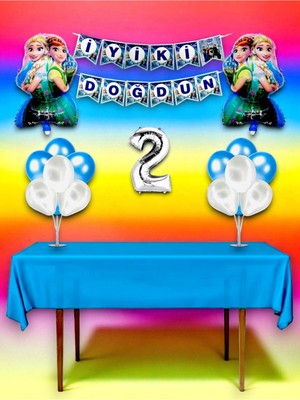 Karlar Ülkesi Temalı Doğum Günü ve Özel Etkinlik Mega Kombin Seti