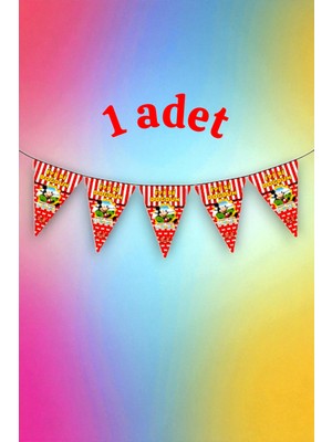 1 Adet Sevimli Fare Temalı Flama - Parti ve Etkinlikler Için Asılabilir Süs