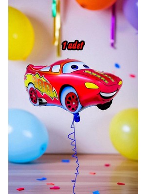 1 Adet Cars Temalı Folyo Balon - Parti ve Doğum Günü Kutlamaları Için