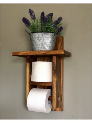 Beyaz Ahşap Çok Amaçlı Dekoratif Tuvalet Kağıtlık MODEL38