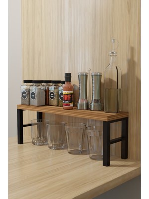 Steel Design Mutfak Banyo Organizeri Tezgah Masa Üstü Raf Çay Kahve Makyaj Baharatlık Standı