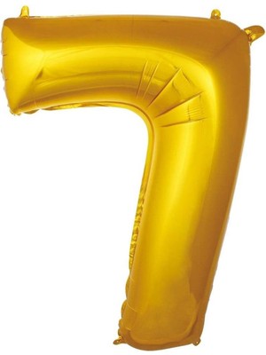 Festilo Folyo Balon Rakam Gold Renk 34 Inc 76 cm Helyum Uyumlu