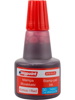 Bigpoint Istampa Mürekkebi 30 ml Kırmızı 12'li Kutu