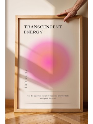 Satürn Design Trascendent Energy Çerçeveli Tablo Aura 001 Enerji Renkleri - Aşkın Enerji