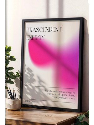 Satürn Design Trascendent Energy Çerçeveli Tablo Aura 001 Enerji Renkleri - Aşkın Enerji