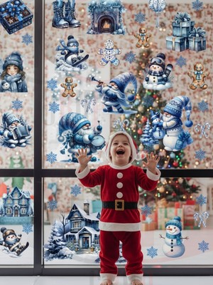 Kt Grup Yeni Yıl Yılbaşı Figürleri Hoşgeldin 2026 Yeni Sezon Cam Kapı Duvar Sticker Seti