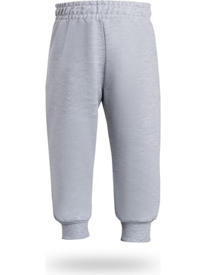Seftex Erkek Çocuk Jogger Eşofman Altı Gri 2 İplik Likralı Orta Kalınlık Lastikli Bel İlkbahar - Sonbahar - Kış