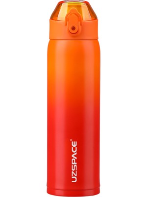 Uzspace 680 ml Yalıtımlı Paslanmaz Çelik Termos Gradyan Turuncu