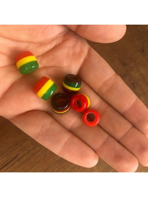 Yk Rasta Saç Boncuğu-Örgü ve Rasta Modelleri Için-Afrika Örgü Saç Boncukları