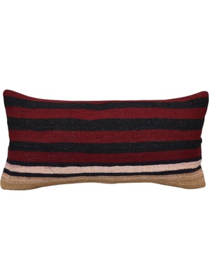 Kilim Antik El Dokuma Lumbar Kilim Kırlent Yastık Kılıfı 0342 - Yeni - Çok Renkli