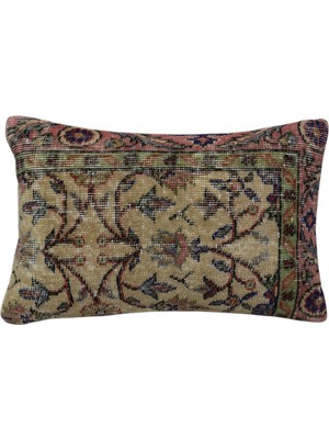 Kilim Antik El Dokuma Halı Kırlent Yastık Kılıfı 0359 - Vintage - Çok Renkli