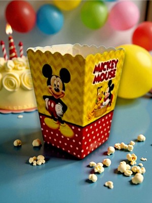 24 Kişilik Sevimli Fareler Temalı Mısır Kutusu / Ikramlık Kutusu (24 Adet)