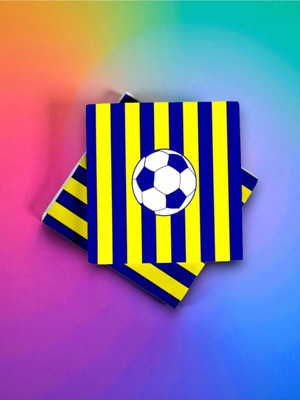 32 Kişilik Sarı Lacivert Taraftar Temalı Tek Kullanımlık Peçete (32 Adet)