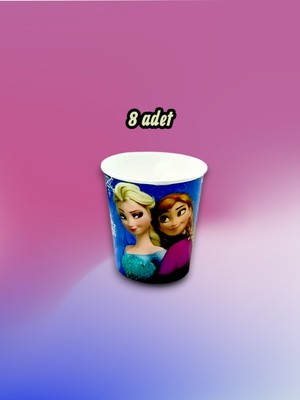 8 Adet Karlar Ülkesi Temalı Bardak - Doğum Günü Parti ve Eğlenceli Etkinlikler Için