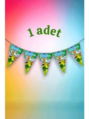 1 Adet Safari Temalı Flama - Parti ve Etkinlikler Için Asılabilir Süs