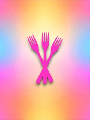 Pembe Renk Tek Kullanımlık Çatal (8 Adet)