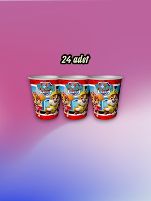 24 Adet Paw Patrol Temalı Bardak - Doğum Günü Parti ve Eğlenceli Etkinlikler Için