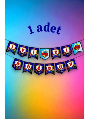 1 Adet Brawl Stars Temalı Banner - Parti ve Etkinlikler Için Asılabilir Süs