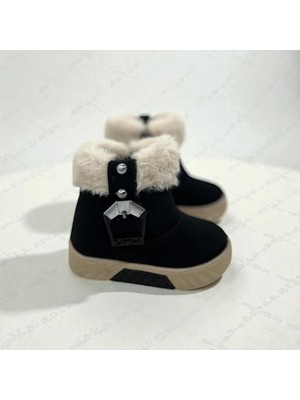 Rexba Kız Çocuk Günlük Rahat ve Konforlu Tüy Detaylı Bot