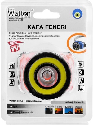 Buğz Güçlü Pilli Kafa Lambası  WT-607