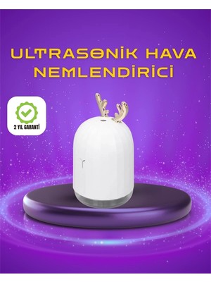 Moresun Buğz Renkli LED Işıklı ve Sürekli Spreyli Masa Nemlendirici