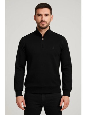 Laviva Fashion Balıkçı Yaka Bc Fermuarlı Sweatshirt