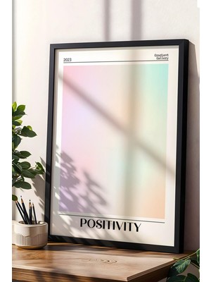 Satürn Design Positivity Aura Çerçeveli Tablo Aura Enerji Renkleri Gradient Gallery