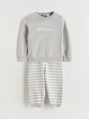 Lc Waikiki  Baskılı Erkek Bebek Kazak ve Eşofman Altı